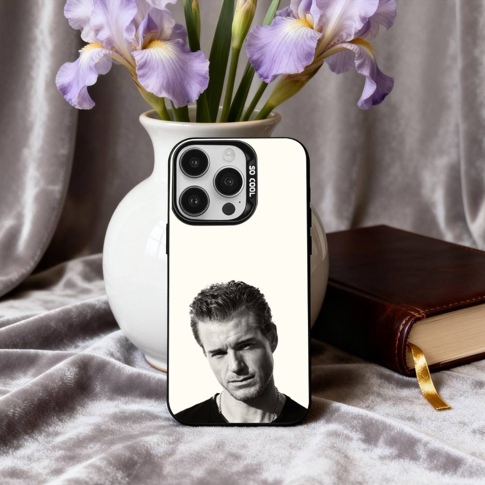 Чехол для телефона актера Эрика Д-Дэйна для iPhone17,16,15,14,13,12,11 Plus,Pro Max Черный Конфетный серебристый чехол для телефона