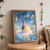 disney beauty and the beast digital oil painting hand painting kit diy home decoration. romantic dancing scene. aesthetic wall art