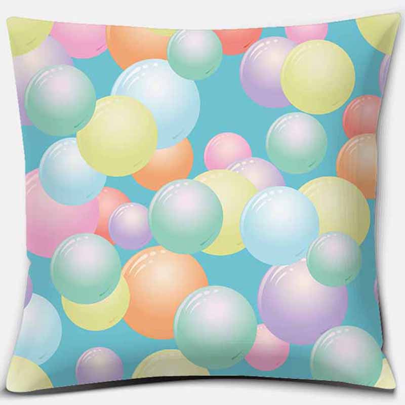 Квадратная наволочка с радужным принтом, украшение для дома, автомобильный чехол для дивана, 45 см * 45 см