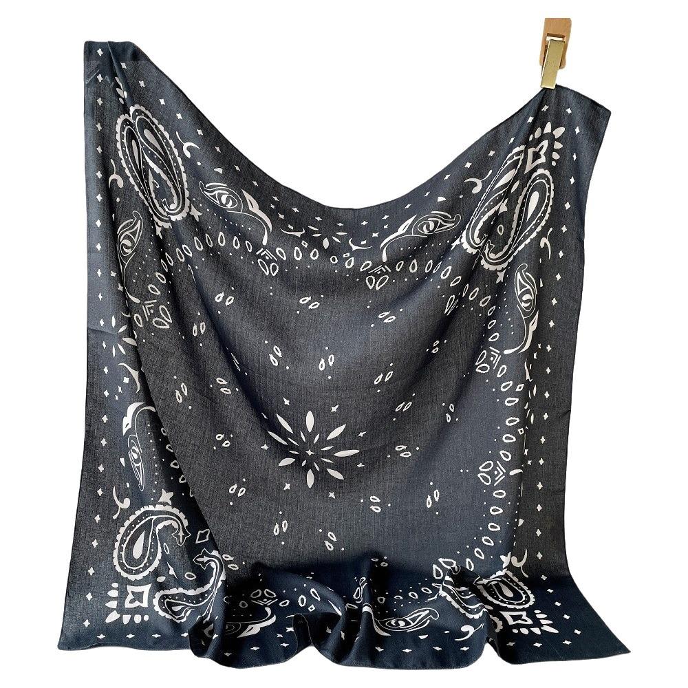 Breathable Cashew Nut Print Silk Scarf Korean Style Square Handkerchief Small Scarves Beach