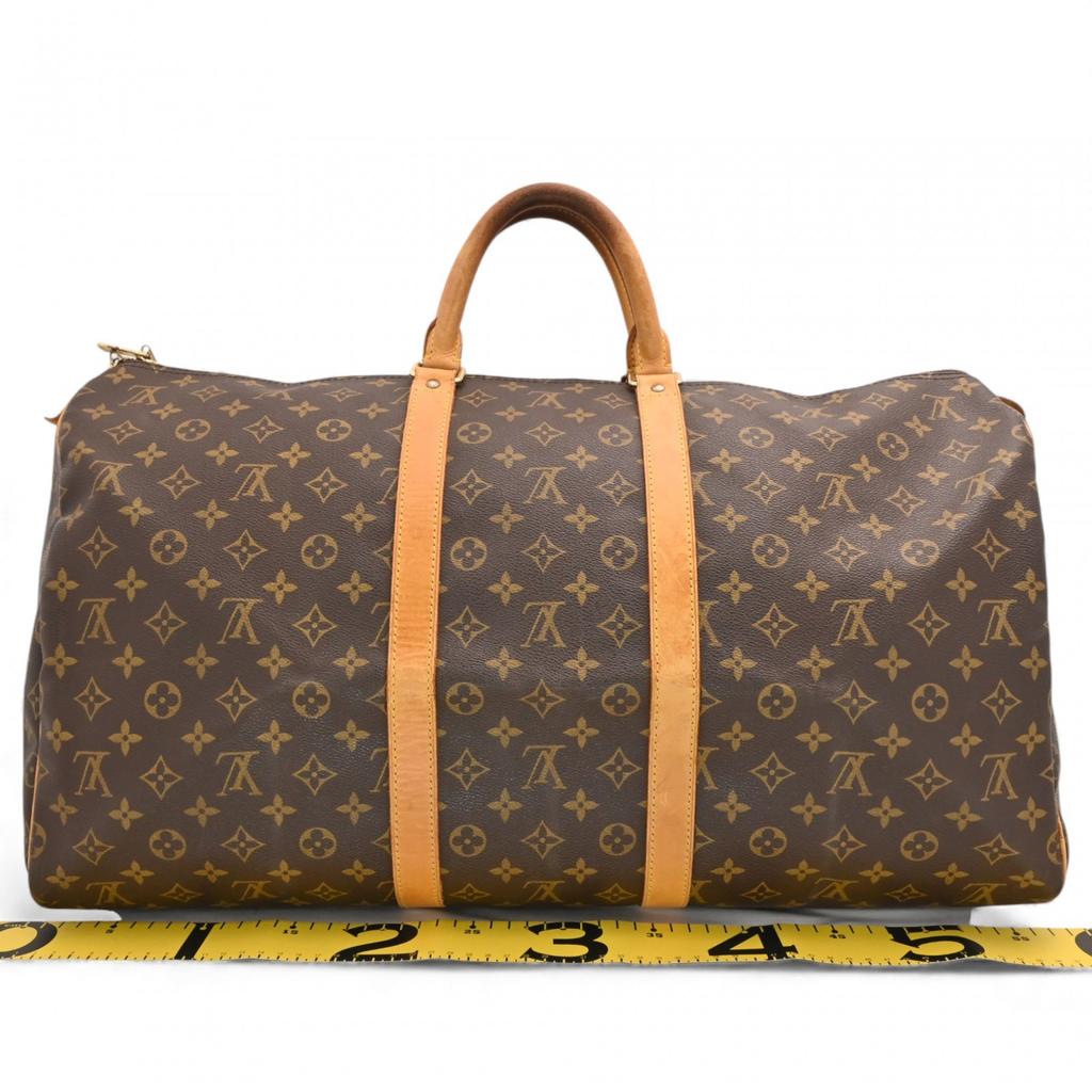 Auth LOUIS VUITTON Monogram Keepall 55 Boston Bag lv5655gy Used