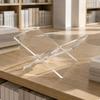 Книжная подставка X-образной формы CrossFrame Акриловая подставка Прозрачный складной держатель 19x11x11см 4ММ