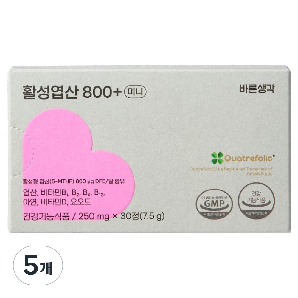Bareunsaenggak Active Folic Acid 800+ Mini 7.5g 5 pcs 30 Tablets