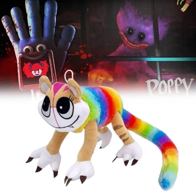 Игровое время Глава Поппи 4 Радужный длиннохвостый кот Плюшевая игрушка Мягкая кукла-подарок