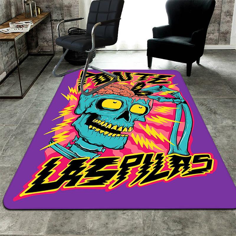 Zombie brain cartoon print Rug Floor Mat for Living Room or Bedroom Soft and Comfortable Carpet a Gift for Birthday and Holiday.ZFF0913232