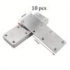 10pcs Flat Mending Plate Stainless Steel Flat Bracket Metal Straight Brace Repair Joining Fixing Bracket Wood Bracket Connector