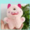 Adorable Plush One-eyed Monster Backpack Keychain Toy Doll In Vibrant Colors