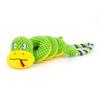 Squeaky Dog Chew Toy with Crinkle Paper Plush Giraffe/Snake Shape Tug of War Toy Interactive Stuffed Animal Pull Toy for Small Medium Large Dogs