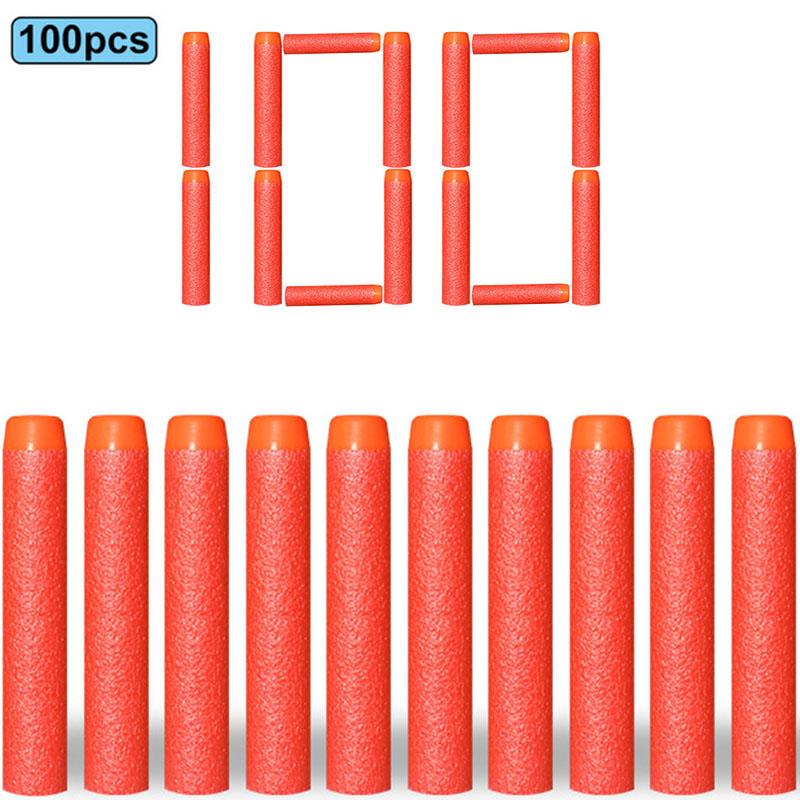 7,2 см 100 шт. Идеально для Nerf Мягкие Пули Снаряды Круглая Голова Пополняемые Губчатые Пули Детская Игрушечная Пушка Пули Идеально для Бластеров NERF N-Strike