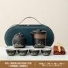 Chinese-style express cup set with gifts, coarse pottery Xiaoyan and Qingshan Flying Bird Company will send customers practical gifts.