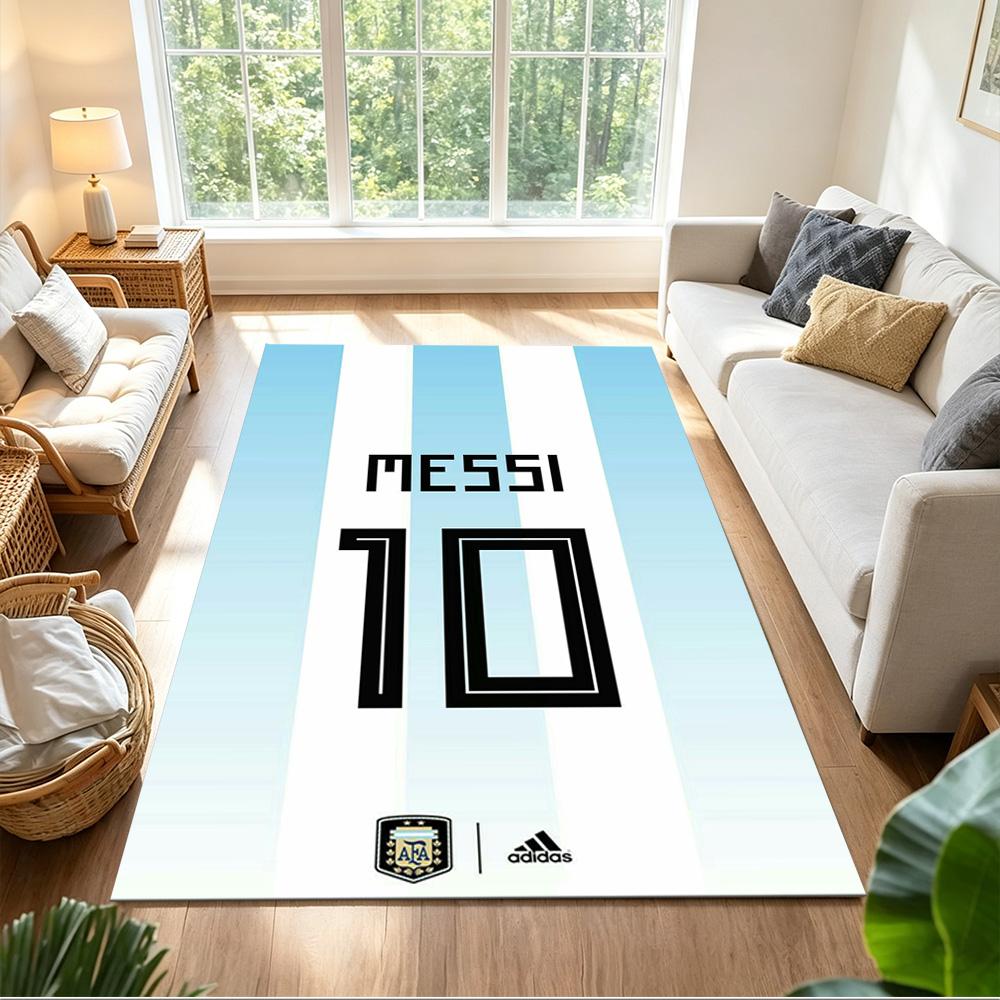 Football Messi Floor Rug Office Rug Design for Bedrooms Outdoor Living Rooms Game Room Anti-slip Rug Office home decor