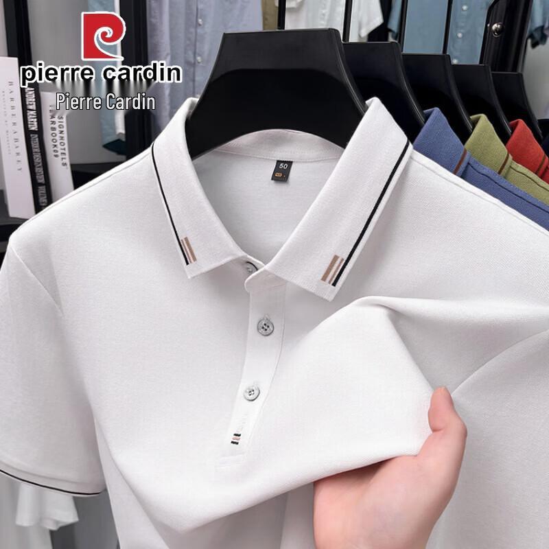 Pierre Cardin Мужская летняя рубашка-поло в стиле business casual