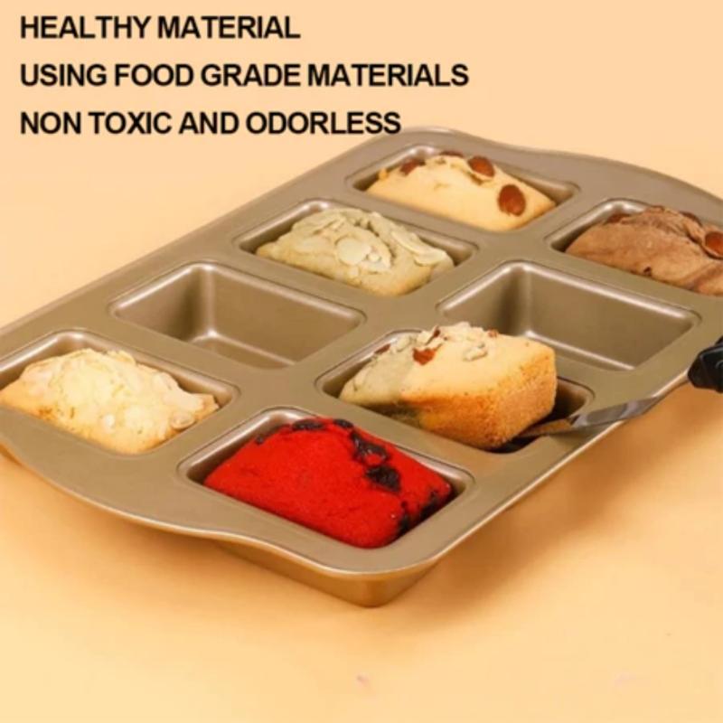 1 шт. форма для выпечки на 8 ячеек, мини-формы для хлеба, форма для тостов и маффинов с антипригарным покрытием, форма для выпечки в духовке, форма для кексов, инструменты для выпечки для домашнего использования