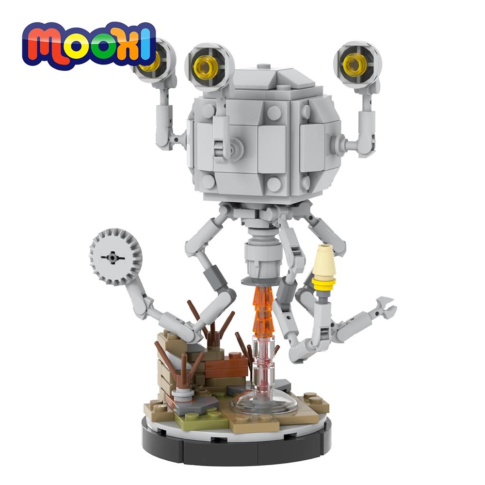 MOOXI Серия Игры 186 шт. MOC Кирпичики Мистер Хэнди Многоцелевой Робот DIY Строительные Блоки Детские Игрушки Для Детей Подарок на День Рождения MOC1553