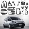 Interior Trim Kit for 2017 Transit: Steering Wheel, Armrest, Gear Shift, Air Outlet, Console, Triangle, and More Interior Decorations