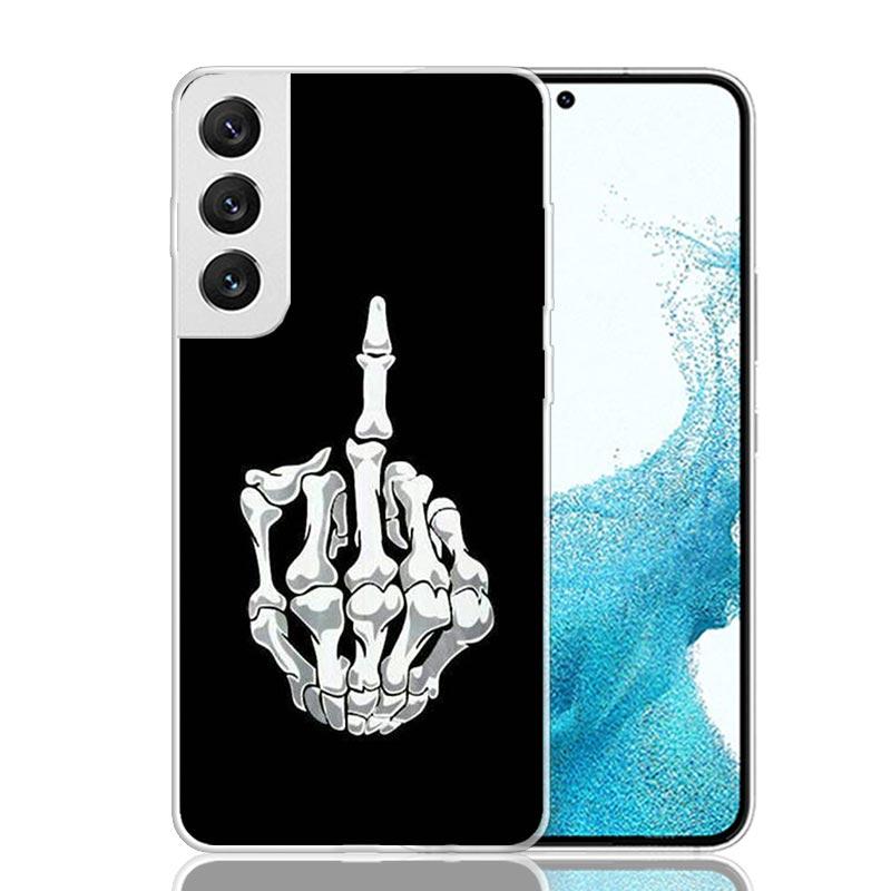 Middle Finger Phone Case For Samsung Galaxy S26 Ultra S23 S24 S25 Edge S20 FE S21 S22 Plus Soft Print Shell Cover Fundas Galaxy