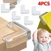 4Pcs Table Furniture Corner Edge Protector Guard Safety Transparent Silicone For Baby Kids Children