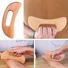 Wooden Fascia Scraper for Lymphatic Drainage Slimming Moon-shaped Anti-aging Gua Sha Massage