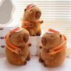Cute Cartoon Animal Basketball Backpack Capybara Plush Toy Kawaii Stuffed Doll Home Decor Gifts For Kids