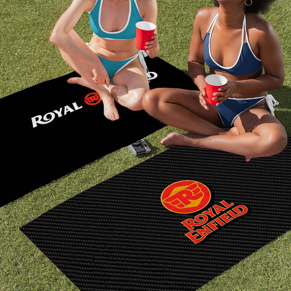 1PC Moto Racing Royals Enfields Microfiber Beach Towel Absorbent Quick Dry Soft Yoga Swimming Resort Mountain Climbing Towel