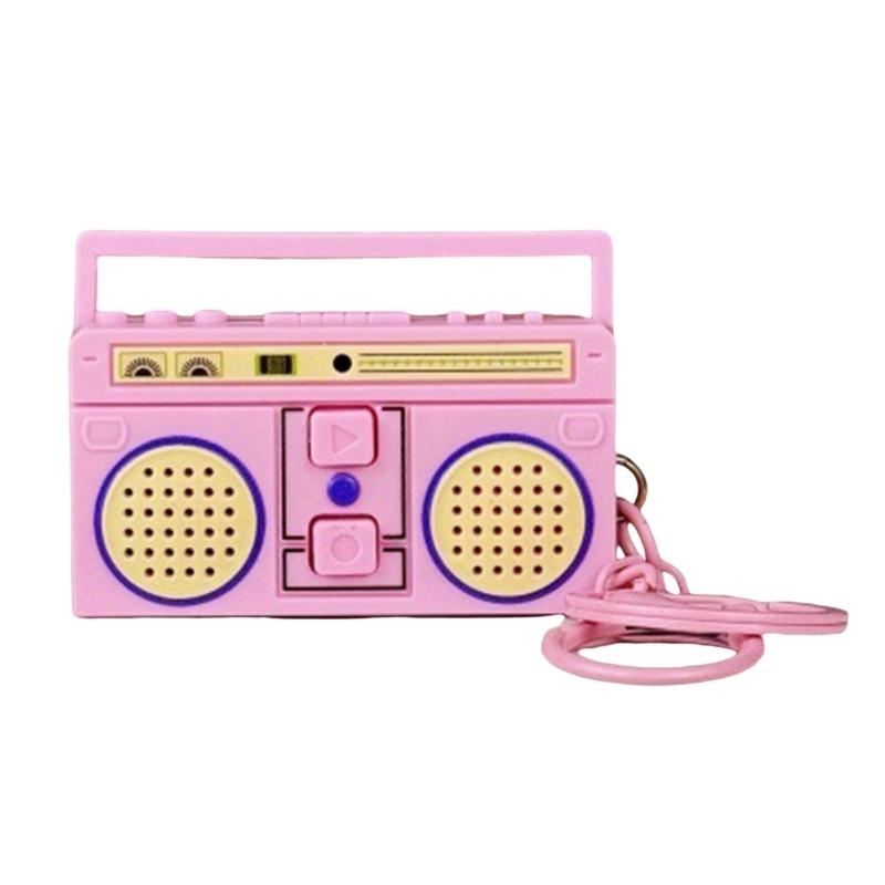 Миниатюрный диктофон-брелок, креативный брелок-магнитофон, портативный брелок-подвеска для рюкзака
