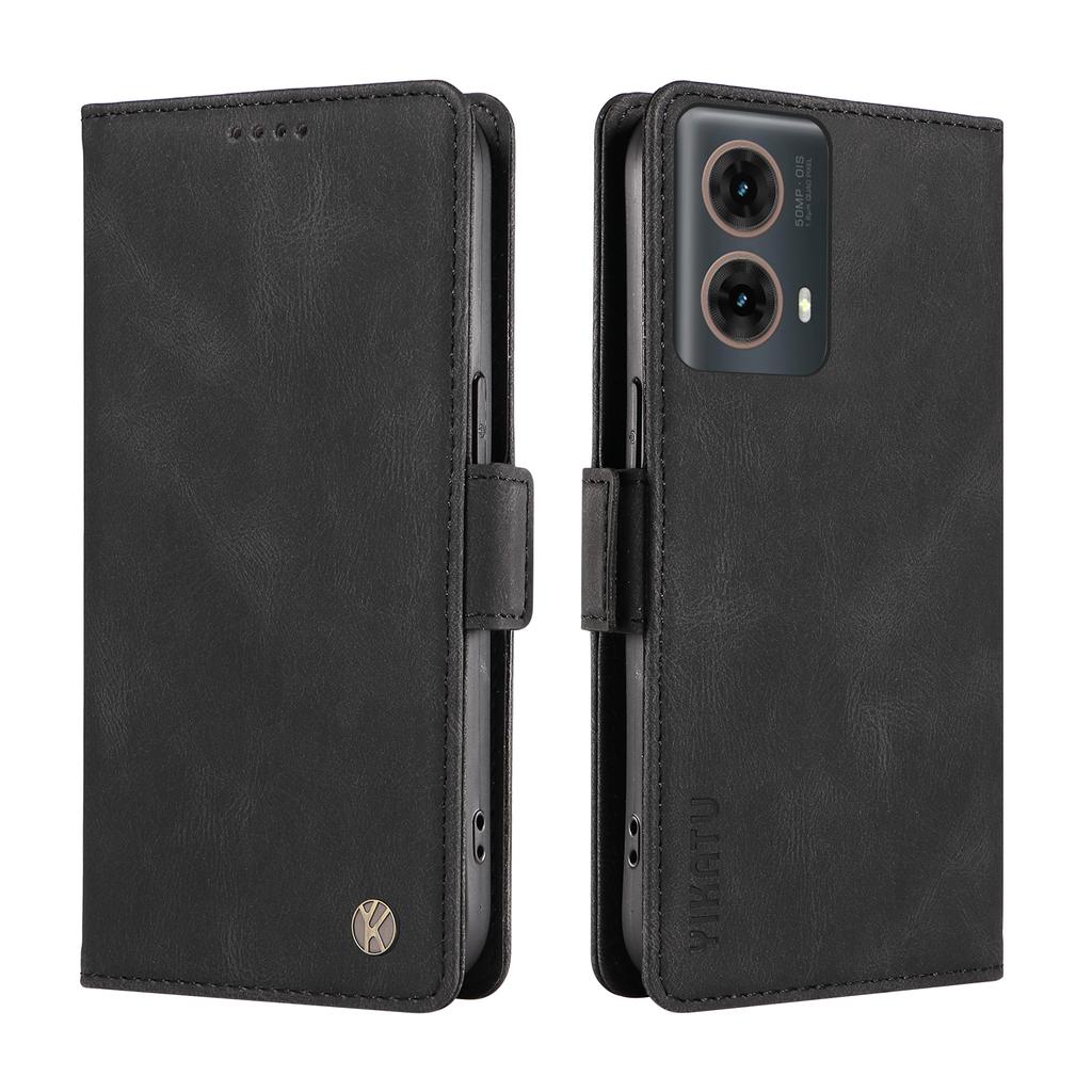 Чехол-кошелек из нубука из искусственной кожи с отделениями для карт и боковой пряжкой для телефона Motorola Moto G53, G14, G32, G54, G84, G34, G04, G24, G04s, E14, Edge 40, Edge 50 Fusion...