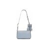 Michael Kors MK Jet Set Logo Zip Closure Pebbled Leather Three-In-One Shoulder Crossbody Bag Small Women bags Light-Blue 35F3GTVC1L-487