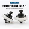 CNC Machine Tool Nylon Eccentric 80 Teeth 100 Teeth Gear Nylon Wheel Straight Tooth Eccentric Rack Tooth Shaft Synchronous Wheel