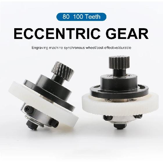 CNC Machine Tool Nylon Eccentric 80 Teeth 100 Teeth Gear Nylon Wheel Straight Tooth Eccentric Rack Tooth Shaft Synchronous Wheel