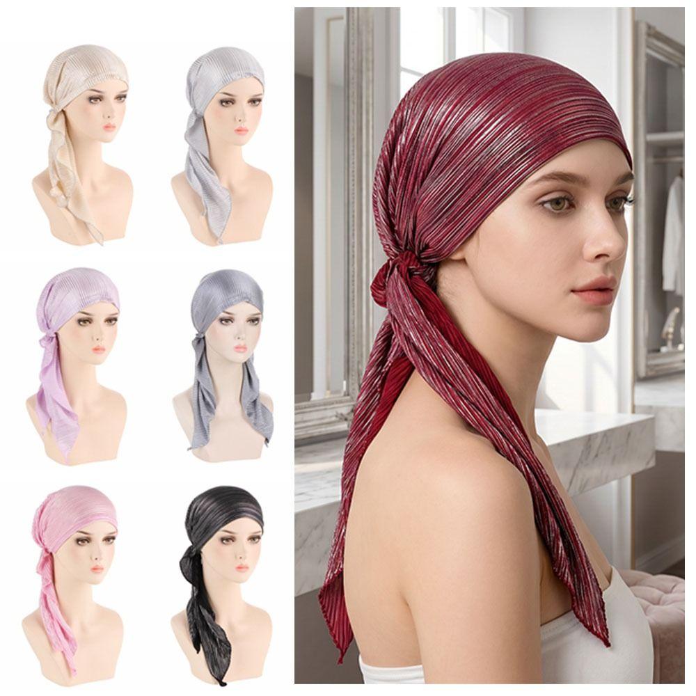 Soft Muslim Headscarf Hat Elastic Cotton Lady's Muslim Hijab Fashion Turbantes Caps  Muslim Hijabi