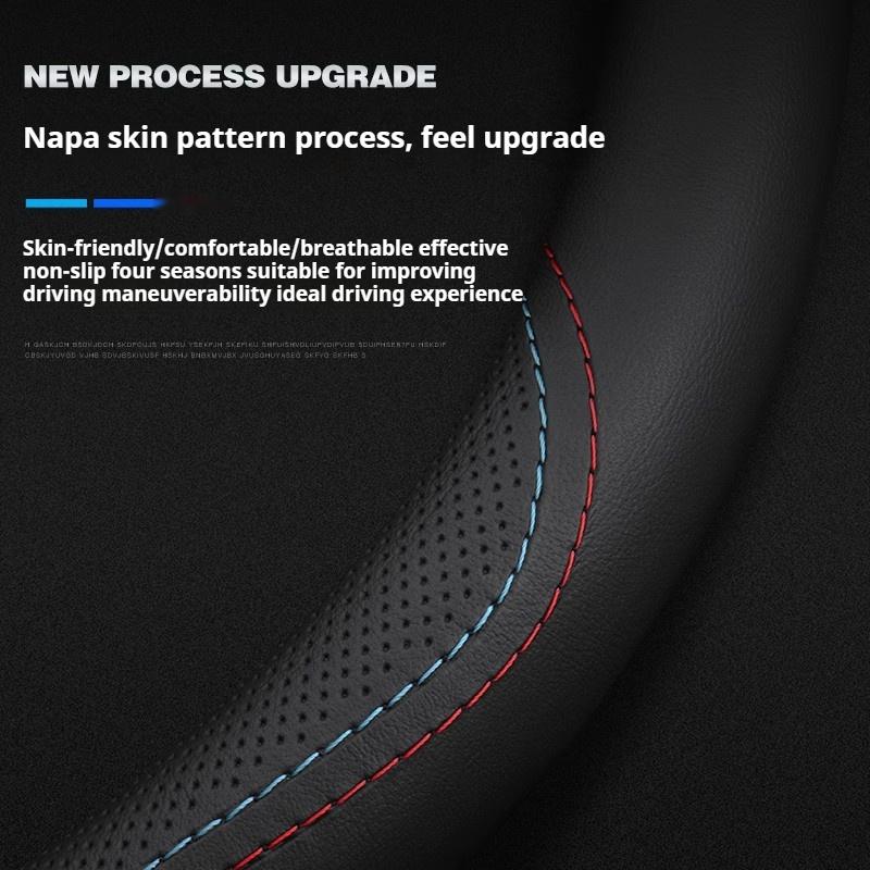 Leather Car Steering Wheel Cover Citroen DS3 C2 C3 C4 C5 C6 ELYSEE VTS Xsara C-Crosser Berlingo Jumpy AIRCROSS C3-XR Accessories anc123