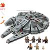 Детский подарок на день рождения для мальчиков, космический корабль, Звездная война, Сокол тысячелетия, модель строительного блока, кирпичная игрушка
