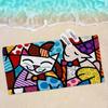 Britto Quick Drying Dish Anime Beach Swimming Towel Soft Absorbent Washcloth Children's Gifts for Kids Travel Camping Gym