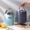 Сумка Bento для холодного варенья Изолированная цилиндрическая сумка для еды Сумка для студенческого офиса Круглая сумка для ланча Термальная сумка Сумка для хранения грудного молока