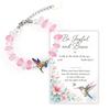 Natural Beach Glass Wristband Sea Blessing Bracelet Handmade Animal Charm Adjustable Ocean Turtle Hummingbird Jewelry Inspired Bracelets Inspirational