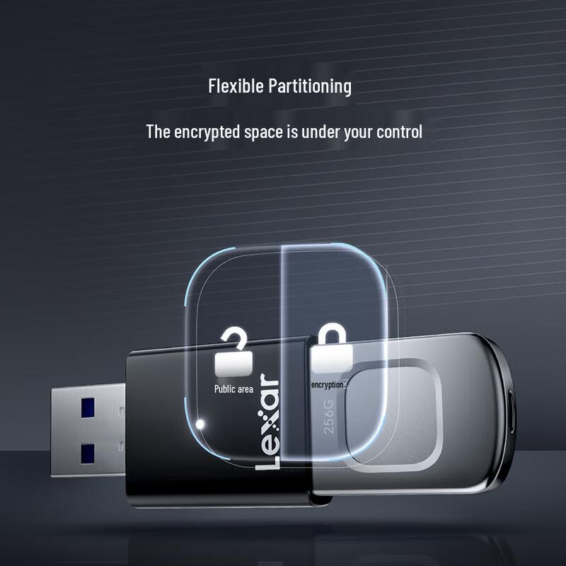 Lexar USB-флеш-накопитель F35 Pro с шифрованием по отпечатку пальца