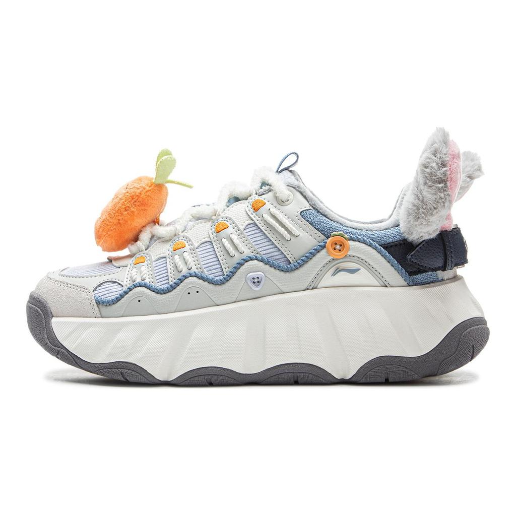 Disney x Li Ning Cookie Shoe Нескользящие, Износостойкие, Легкие, Термоизоляционные, Низкие, Повседневные Туфли Женские AGCV254-6