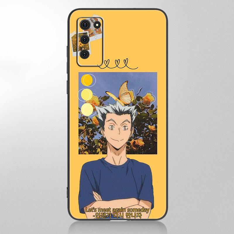 Чехол для волейбола с аниме Oya Haikyuu для Samsung Galaxy A12 A02S A22 A32 A52 A72 A71 A51 A41 A31 A21 A11 A50 A70 A20S, черный чехол