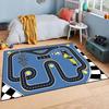 Детский ковер с гоночной трассой, игровой коврик для машинок, ковер с дорожной картой, декор для комнаты мальчика, мягкий ковер для игровой комнаты, обучающий ковер для малышей, ковер для детской, подарок