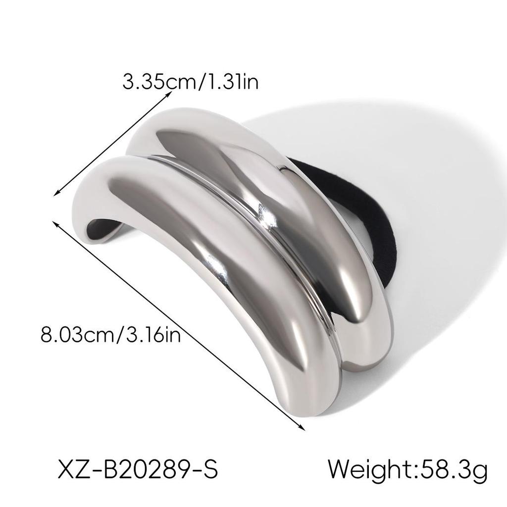 Минималистичная гладкая резинка для волос из нержавеющей стали - Прочная, уникальная, яркая резинка для волос для женщин