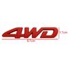 3D Metal 4WD Logo Letters Badge Car Sticker Decal For Hyundai Jeep KIA Renault Toyota Mini Hodna AWD Emblem Sticker Accessories