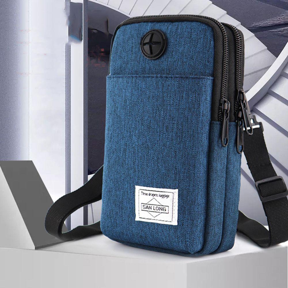 Single/Double Layer Purse Bag Men Phone Pouch Belt Waist Bag Mobile Phone Bags Waist Fanny Pack