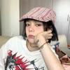 Y2k Newsboy Cap Striped Painter Hat New Peaked Caps  Female