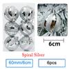 6pcs/Lot 6cm/2.4Inch Christmas Tree Decoration Color Hollow Balls Ornaments Hang Bauble Ball For Home Bar Party Decoration
