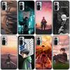 Силиконовый чехол для телефона с аниме «Атака Титанов» для Xiaomi Redmi Note 11 10 9 8 Pro 11T 10T 10S 9S 8T 9 9A 9C 9T, черный мягкий чехол