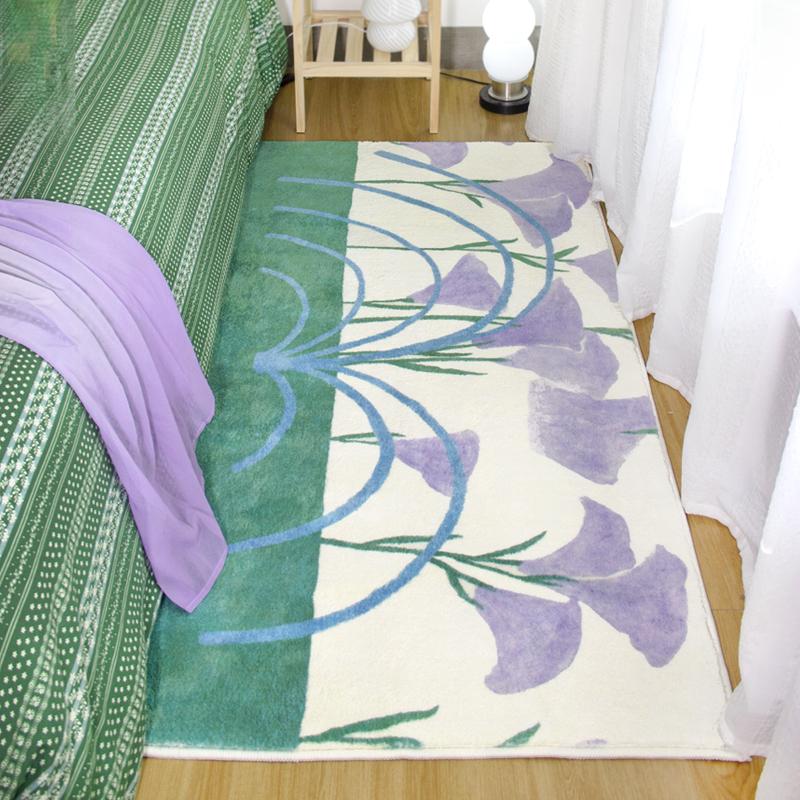 Ins Style Cashmere Long Strip Rug Comfort Cooling Bedroom Bed Blanket Bay Window Blanket Cloakroom Carpet Home Decor