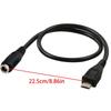 Practical 3.5x1.35mm/5.5x2.1mmDC Female to Micro USB Charger Cable Wide Compatibility Copper Core Wire 25cm/9.84in