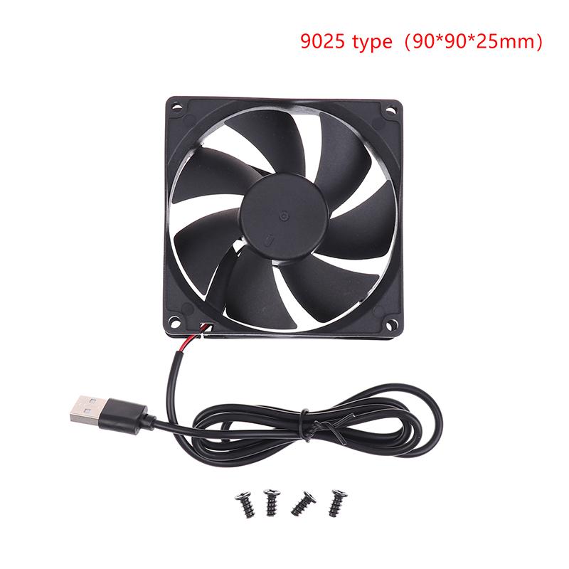 5V Бесщеточный Охлаждающий Вентилятор Usb Вентилятор для Роутера Корпус для Компьютера Охлаждающий Корпус для ТВ-Бокса 50 мм 80 мм 90 мм 120 мм ПК DIY Кулер Настольный Вентилятор