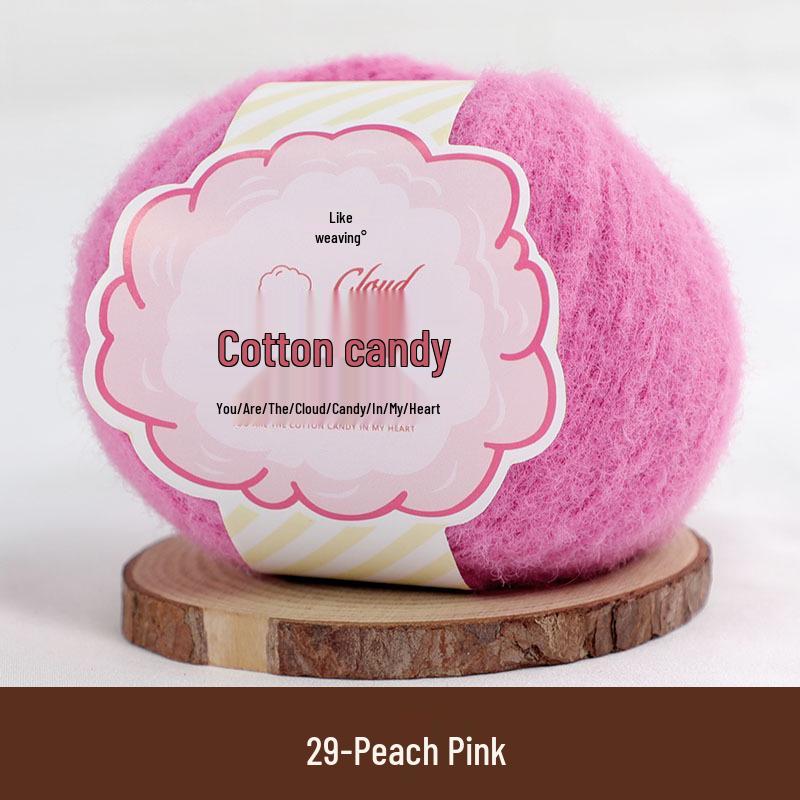 Пряжа для вязания крючком Cloud Candy Dopamine Camel Wool для DIY-вязания и изготовления милых кукол