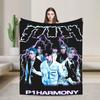 Плед P1Harmony Корейский рэпер Теплый Пушистый Плюшевый Плед-покрывало Для Детей Диван Кресло Диван Кровать Фланелевое Постельное Белье Покрытие для Кровати